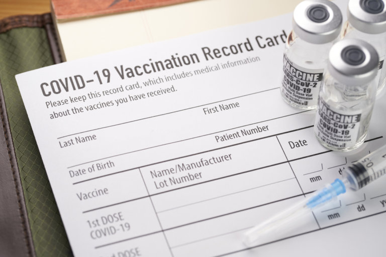 covid-19 vaccination card