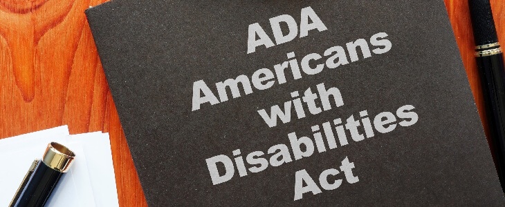 text that reads Americans with Disabilities Act