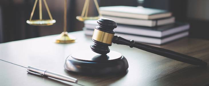 wooden gavel at discrimination lawsuit trial