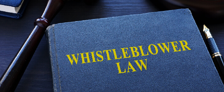 text that reads whistleblower law