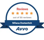 5 Stars out of 30 Reviews on Avvo